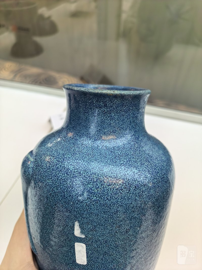 清道光 炉钧釉灯笼瓶 - 图12